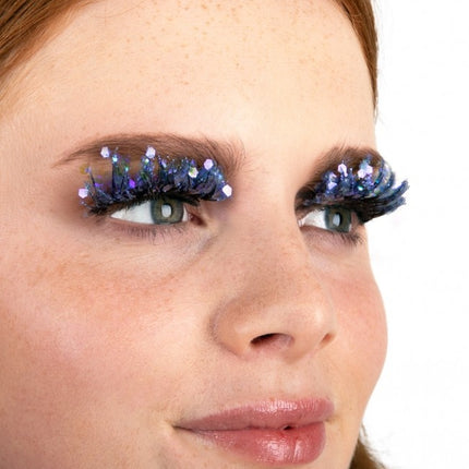 PXP Fake Lashes Glitter UV Blau Calypso