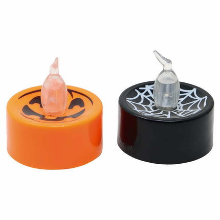 Halloween Fake-Kerzen mit Licht 4cm 24 Stk.