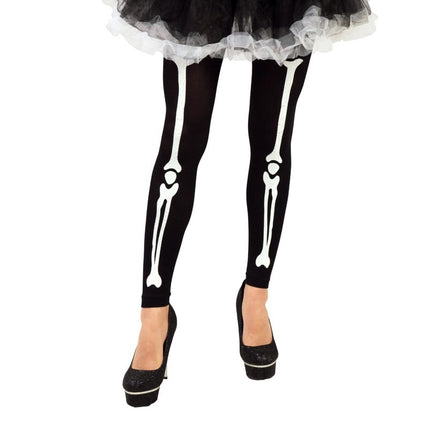 Halloween Skelett Strumpfhose