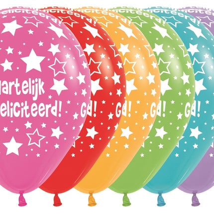 Luftballons Happy Birthday Mix 30cm 25Stk