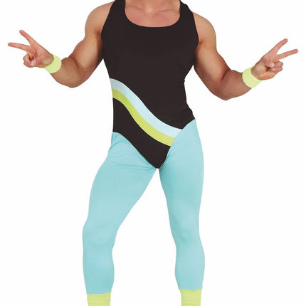 Athleten Kostüm Männer Blau