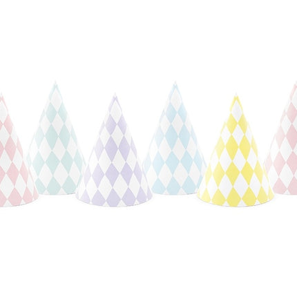 Party Hüte Bunt 10cm 6Stk