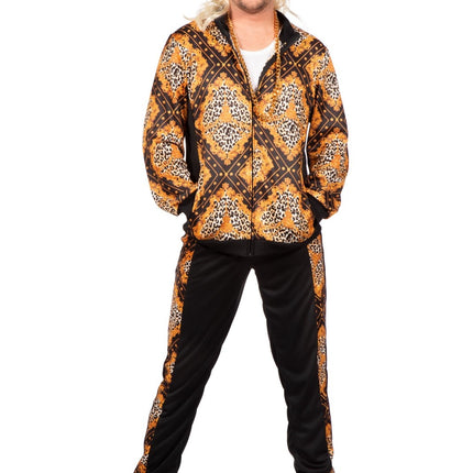 Fault Trainingsanzug Schwarz/Gold Herren