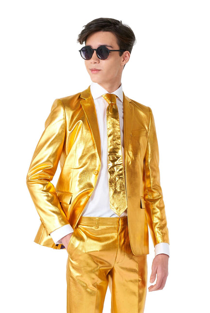 Gold Suit Boy Teen <tc>OppoSuits</tc>