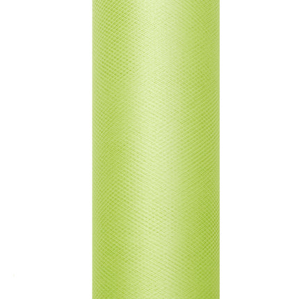 Limettengrüne Tüllrolle 15cm 9m