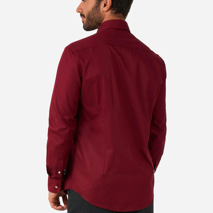 Bordeauxrotes Hemd Männer OppoSuits