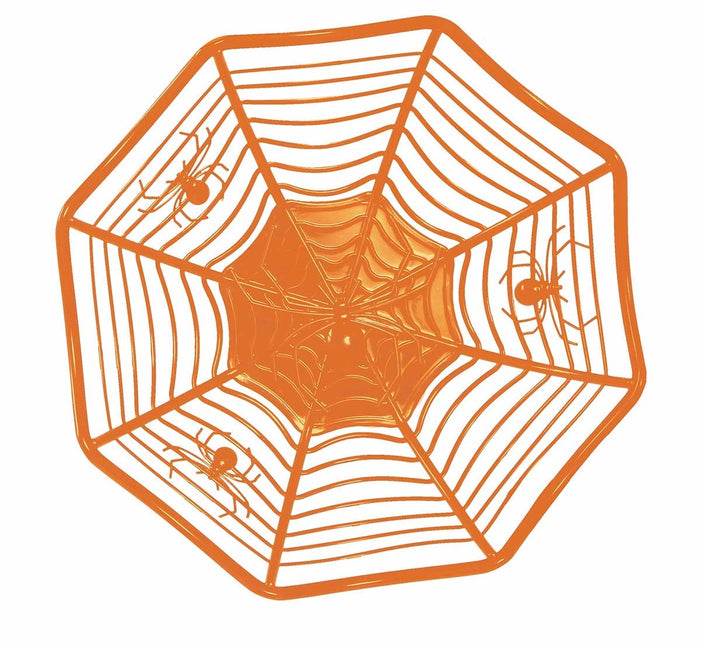 Orange Halloween Schale Spinne 28cm