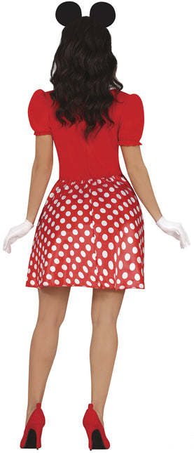 Minnie Maus Kostüm Rot Weiß Damen