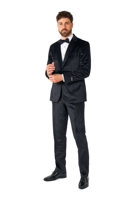 Schwarzer Samt-Smoking Männer <tc>OppoSuits</tc>