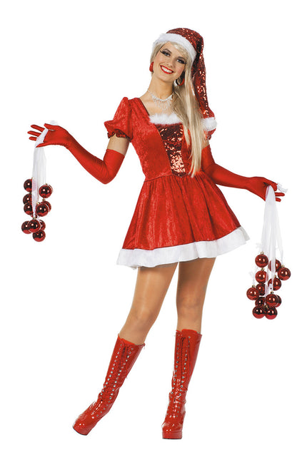 Weihnachtskleid Rot Damen