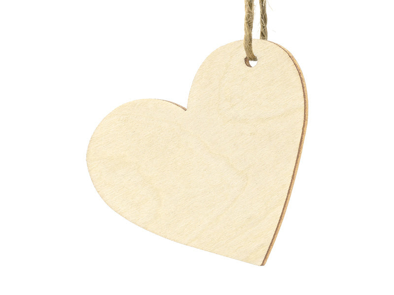 Herz-Anhänger Holz 6cm 10Stück
