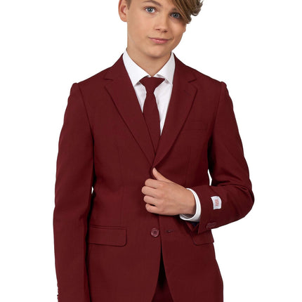 Bordeauxroter Anzug Junge Teen <tc>OppoSuits</tc>