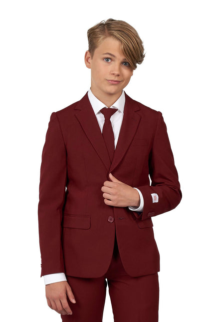 Bordeauxroter Anzug Junge Teen <tc>OppoSuits</tc>