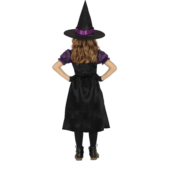 Hexe Halloween Kleid Mädchen Lila