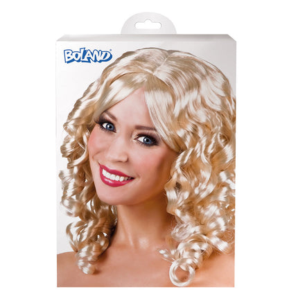 Perücke Langes Haar Lockig Blond