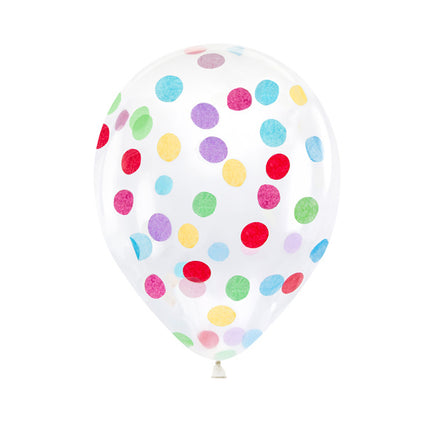 Konfetti Ballons 30cm 6Stk