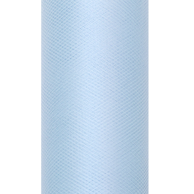 Hellblaue Tüllrolle 15cm 9m