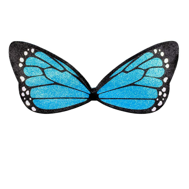 Blaues Kostüm Set Schmetterling 4 Teile