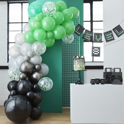 Ballonbogen Schwarz/Grün