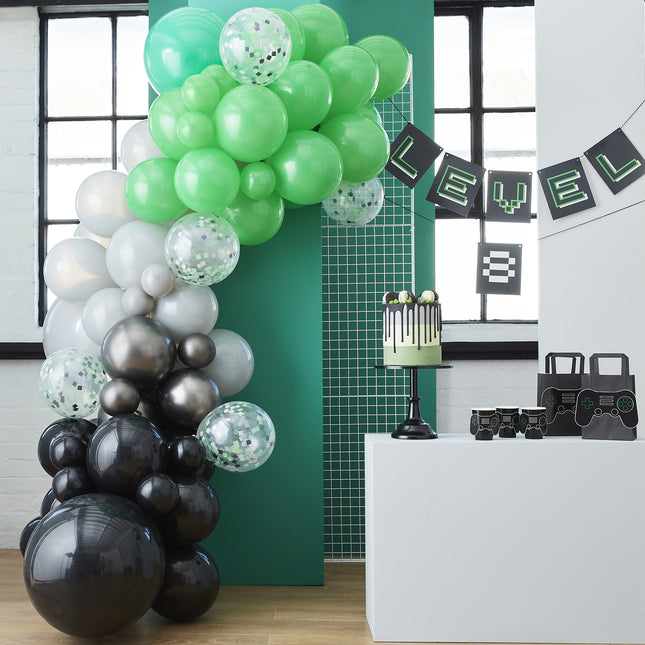 Ballonbogen Schwarz/Grün