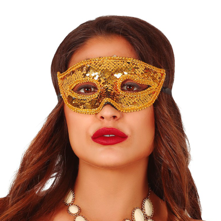 Goldmaske Pailletten