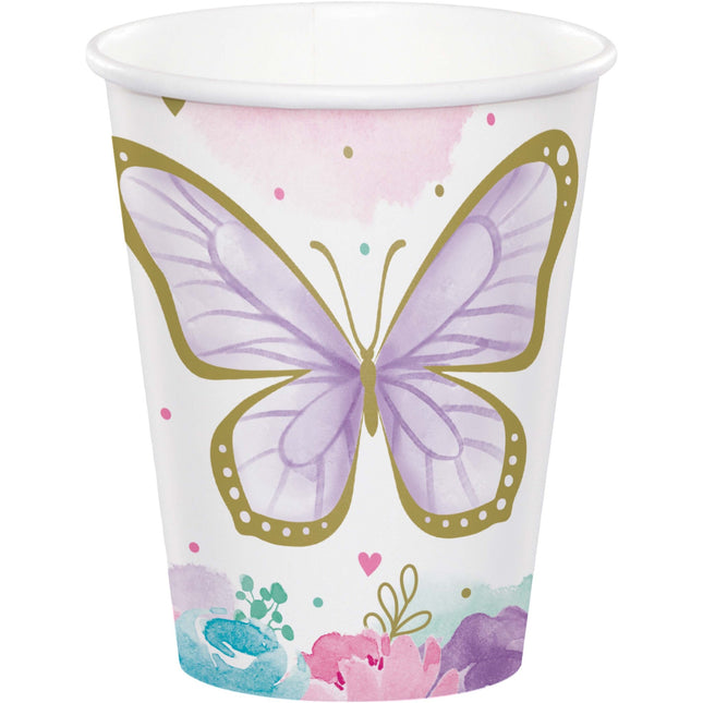 Schmetterlingsbecher 8 Stk.