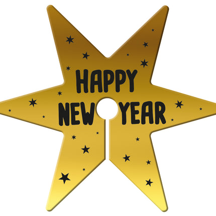 Glasmarker Happy New Year 12 Stück