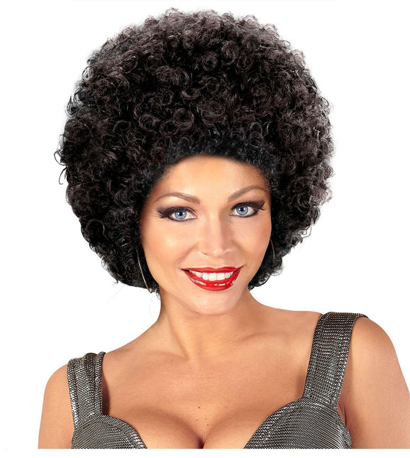 Schwarze Afro Unisex Perücke