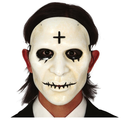 Halloween Maske Kreuz Damen