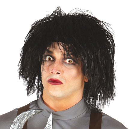 Halloween Perücke schwarz