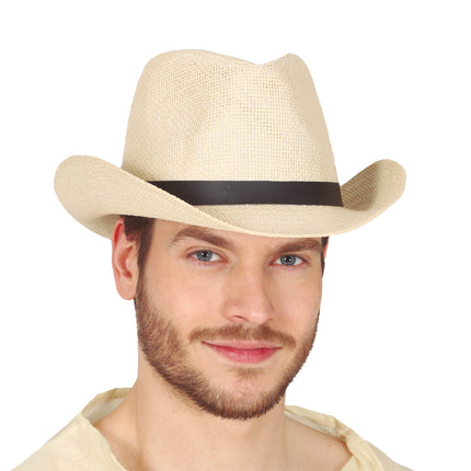 Cowboyhut aus Stroh