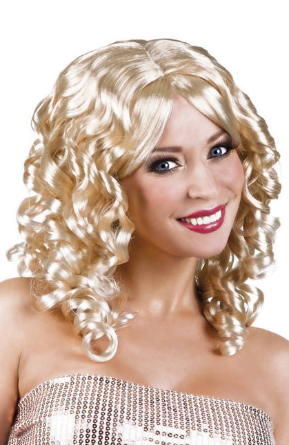Perücke Langes Haar Lockig Blond