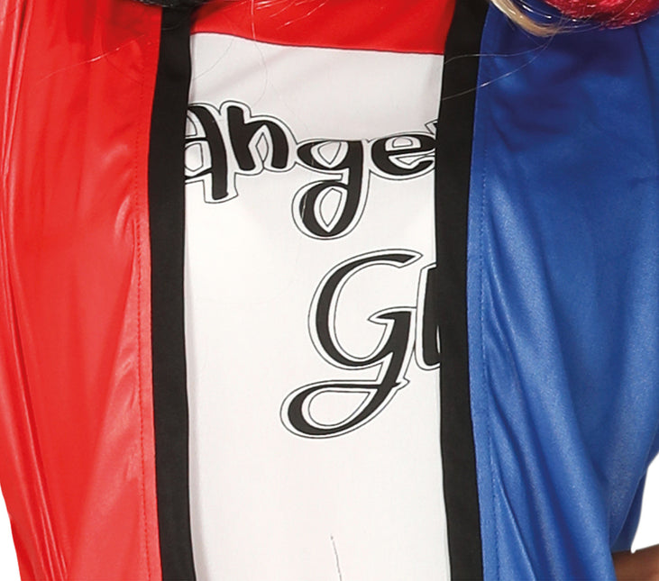 Harley Quinn Kostüm Rot Blau Damen