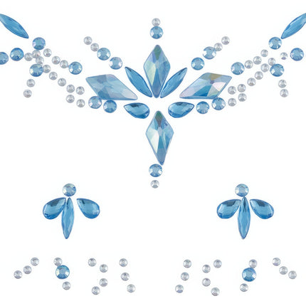 Gesichtsaufkleber Blau