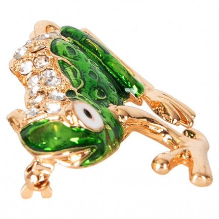 Brosche Frosch 5X3.8Cm