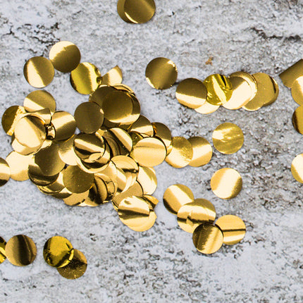 Konfetti Rund Gold