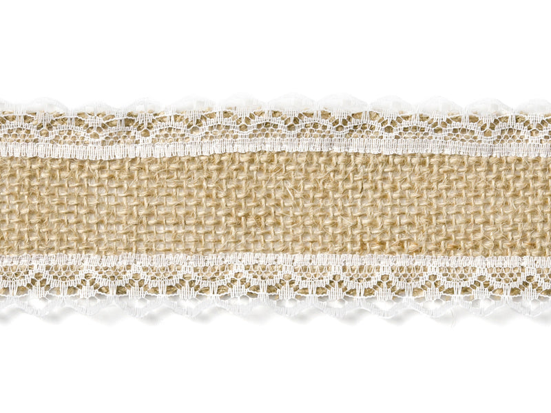 Burlap Ribbon Lace 5cm 5m