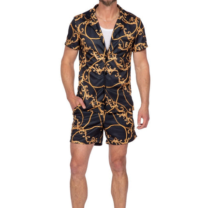 Festival Outfit Gold Schwarz