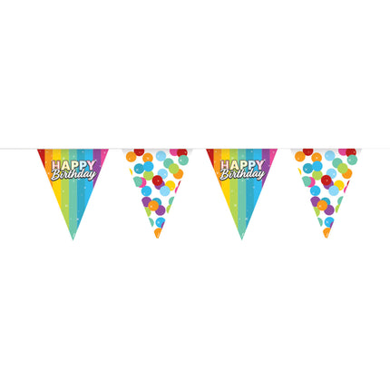 Happy Birthday Slingers Regenbogen Konfetti Baumwolle 6m
