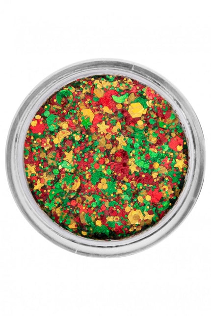 PXP Pressed Chunky Glitter Creme Rot/Gelb/Grün 10ml