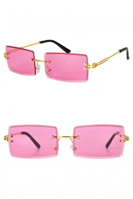 Brille Rechteckig Rosa