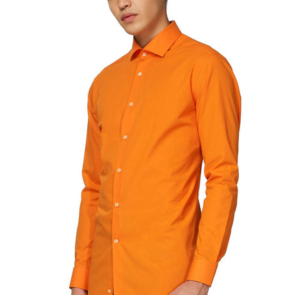 Orangefarbenes Hemd Männer OppoSuits