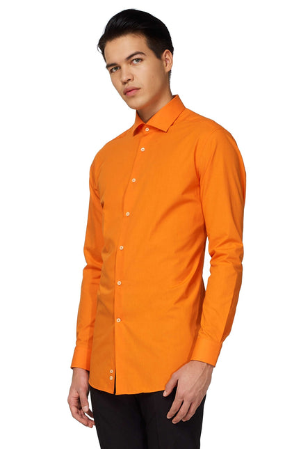 Orangefarbenes Hemd Männer OppoSuits
