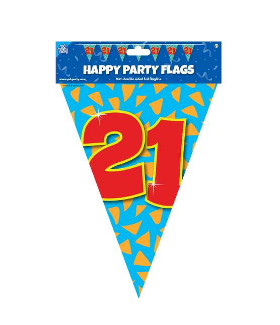 Flagline 21 Jahre Farbig 10m