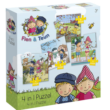Fien & Teun 4-in-1 Puzzle
