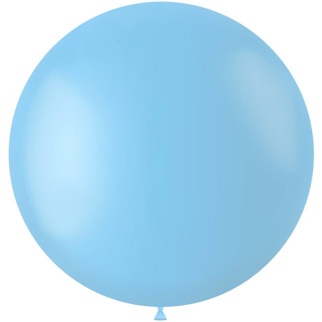 Hellblauer Ballon Puderblau 80cm