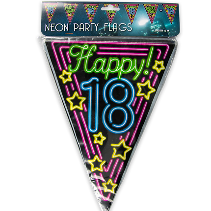 Girlanden 18 Jahre Neon 10m