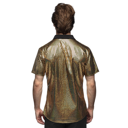 Disco Shirt Metallic Gold