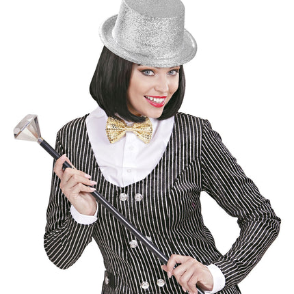Silberner High Hat Glitter