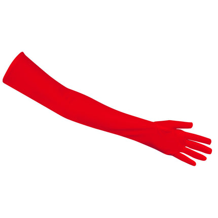 Rote Handschuhe lang 40cm